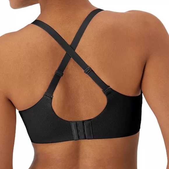 Bali Breathe Wireless T-Shirt Bra DF7594 Black XL NWT - Picture 3 of 3